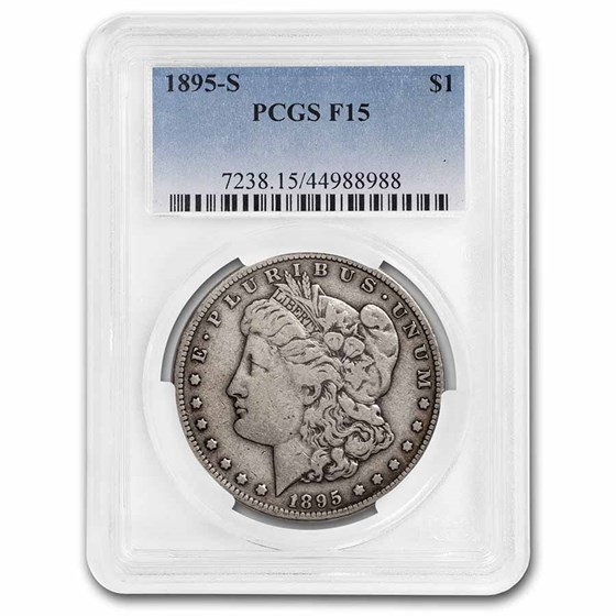1895-S Morgan Dollar Fine-15 PCGS 1895-S Morgan Dollar Fine-15 PCGS