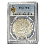 1895-S Morgan Dollar MS-61 PCGS