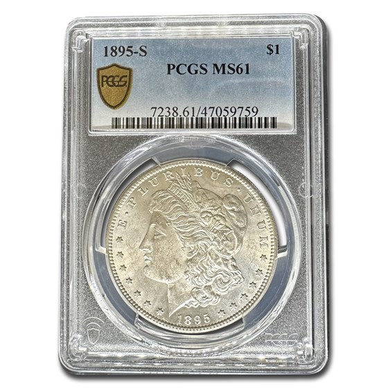1895-S Morgan Dollar MS-61 PCGS 1895-S Morgan Dollar MS-61 PCGS