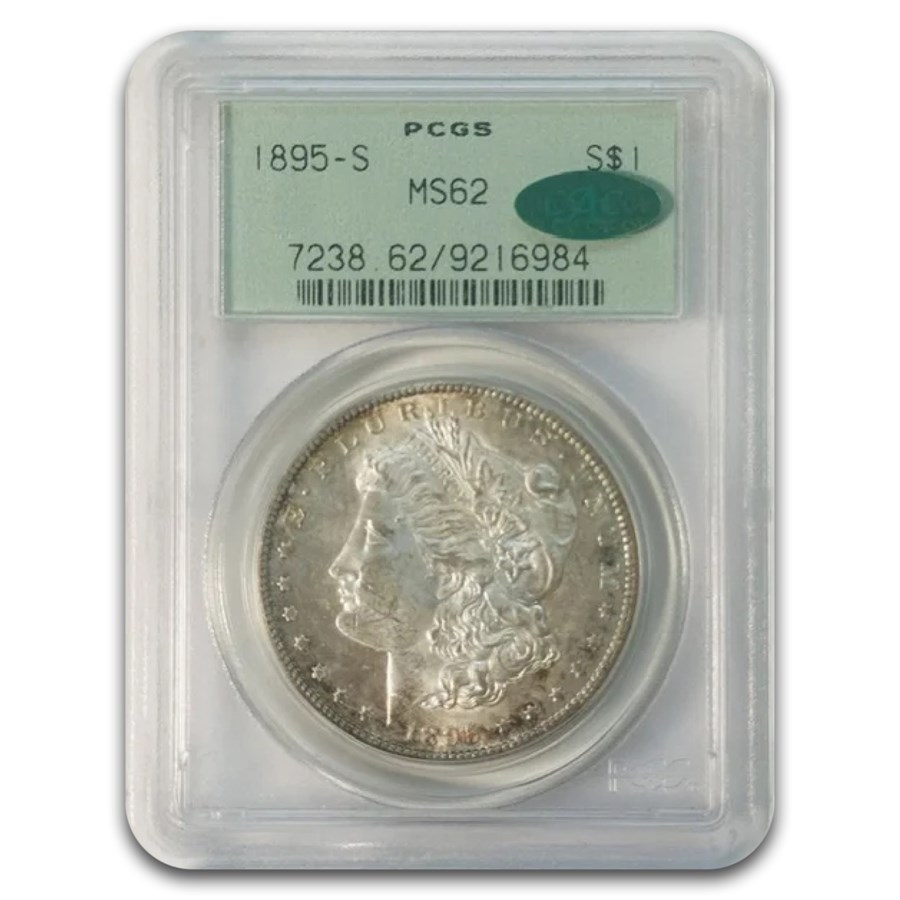 1895-S Morgan Dollar MS-62 PCGS CAC
