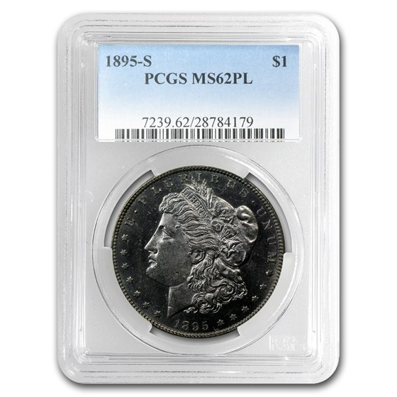 1895-S Morgan Dollar MS-62 PL Proof Like PCGS 1895-S Morgan Dollar MS-62 PL Proof Like PCGS