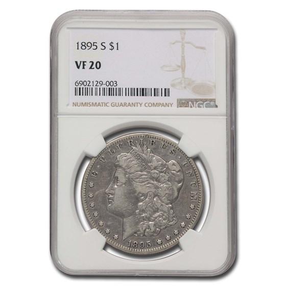 1895-S Morgan Dollar VF-20 NGC 1895-S Morgan Dollar VF-20 NGC