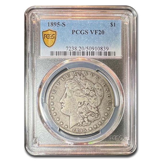 1895-S Morgan Dollar VF-20 PCGS 1895-S Morgan Dollar VF-20 PCGS