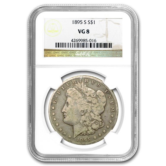 1895-S Morgan Dollar VG-8 NGC 1895-S Morgan Dollar VG-8 NGC