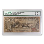 1896 $1.00 Silver Cert. Educational Note VG-10 PMG (Fr#225)