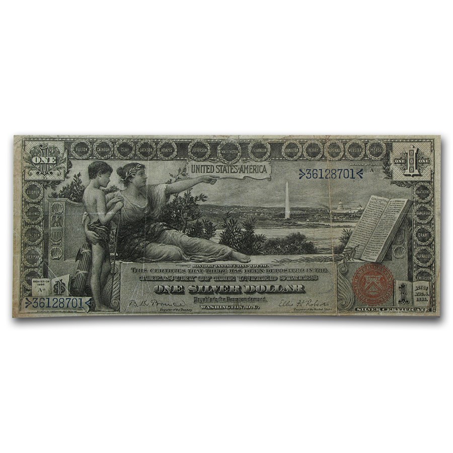 1896 $1.00 Silver Certificate Educational Note VF (Fr#224)
