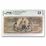 1896 $2.00 Silver Certificate Educational Note F-12 PMG (Fr#248)