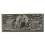 1896 $2.00 Silver Certificate Educational Note F-15 PMG (Fr#247)