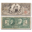 1896 $2.00 Silver Certificate Educational Note Fine (Fr#248)