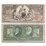1896 $2.00 Silver Certificate Educational Note Fine (Fr#248)