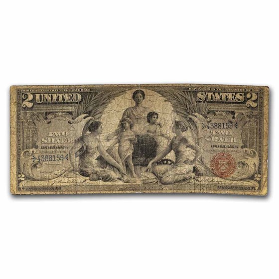 1896 $2.00 Silver Certificate Educational Note VG (Fr#247)