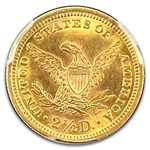 1896 $2.50 Liberty Gold Quarter Eagle MS-63 PCGS