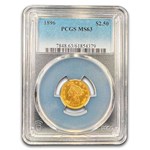 1896 $2.50 Liberty Gold Quarter Eagle MS-63 PCGS