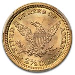 1896 $2.50 Liberty Gold Quarter Eagle MS-66 PCGS