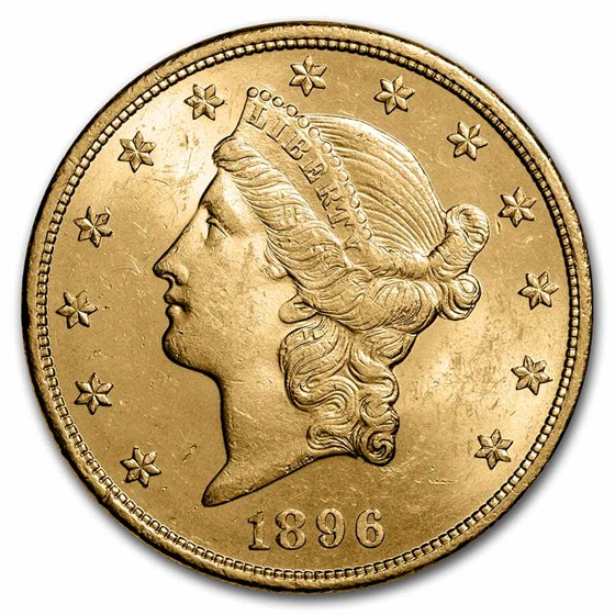 1896 $20 Liberty Gold Double Eagle AU 1896 $20 Liberty Gold Double Eagle AU