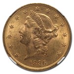1896 $20 Liberty Gold Double Eagle MS-61 NGC
