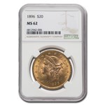 1896 $20 Liberty Gold Double Eagle MS-62 NGC