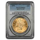 1896 $20 Liberty Gold Double Eagle MS-62 PCGS (FS-301, RPD)