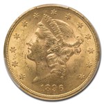 1896 $20 Liberty Gold Double Eagle MS-62 PCGS