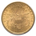 1896 $20 Liberty Gold Double Eagle MS-62 PCGS