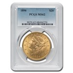 1896 $20 Liberty Gold Double Eagle MS-62 PCGS