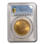 1896 $20 Liberty Gold Double Eagle MS-63 PCGS (FS-301 RPD)
