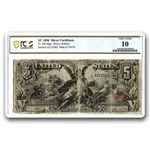 1896 $5.00 Silver Cert Educational Note VG-10 PCGS (Fr#269)