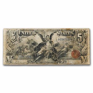 Buy 1896 $5.00 Silver Certificate Educational Note Fine (Fr#270) | APMEX