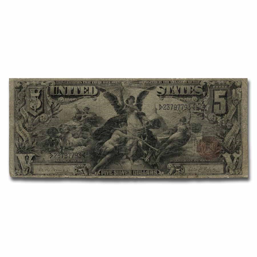 1896 $5.00 Silver Certificate Educational Note VG (Fr#269)