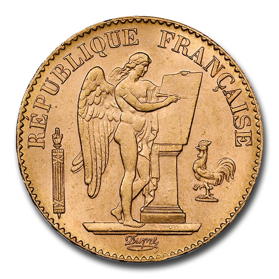 Buy 1896-A France Gold 20 Franc Angel MS-65 NGC | APMEX
