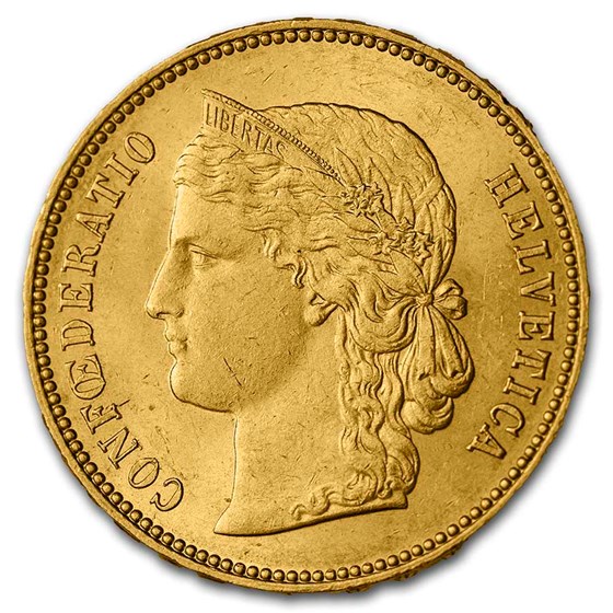 1896-B Switzerland Gold 20 Francs BU 1896-B Switzerland Gold 20 Francs BU