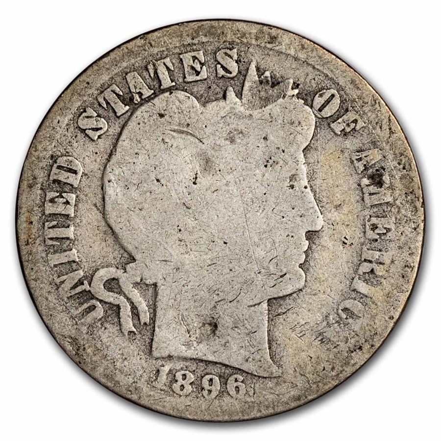 1896 Barber Dime AG