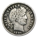 1896 Barber Dime VF