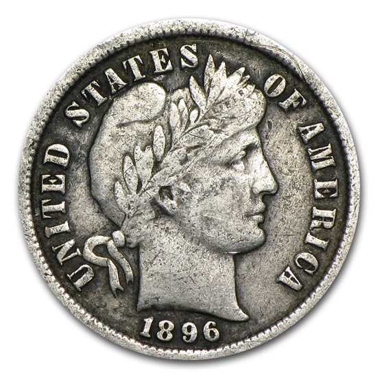 1896 Barber Dime VF 1896 Barber Dime VF