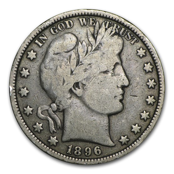 1896 Barber Half Dollar Fine 1896 Barber Half Dollar Fine