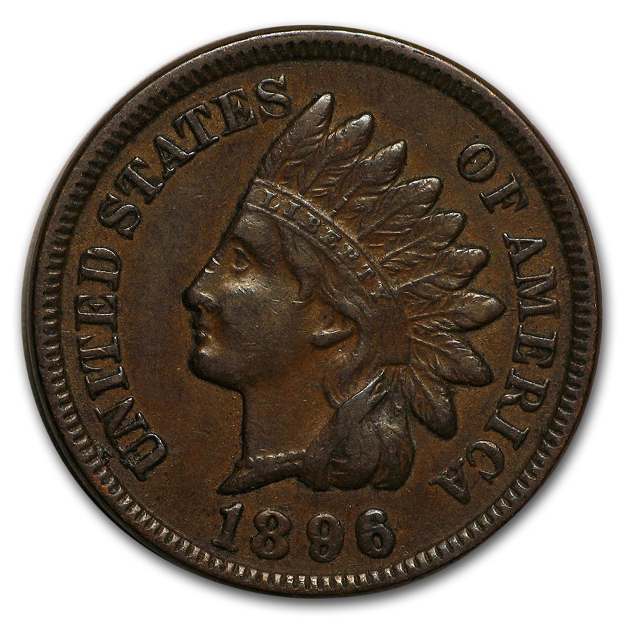 1896 Indian Head Cent AU