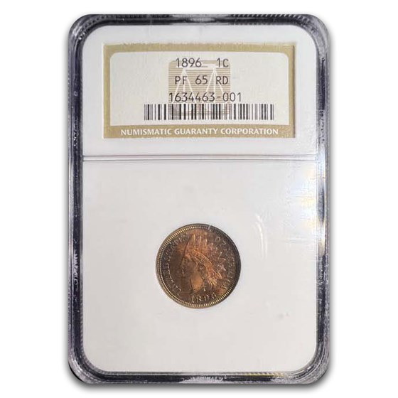 1896 Indian Head Cent PF-65 NGC (Red) 1896 Indian Head Cent PF-65 NGC (Red)