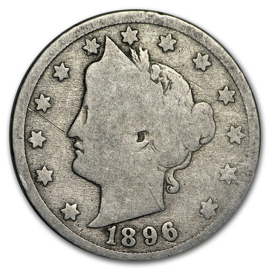 1896 Liberty Head V Nickel AG