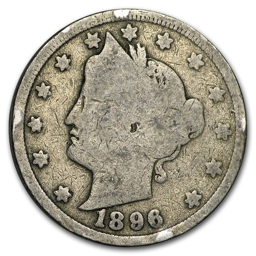 1896 Liberty Head V Nickel Good