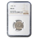 1896 Liberty Head V Nickel MS-64 NGC
