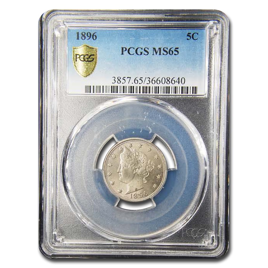 1896 Liberty Head V Nickel MS-65 PCGS