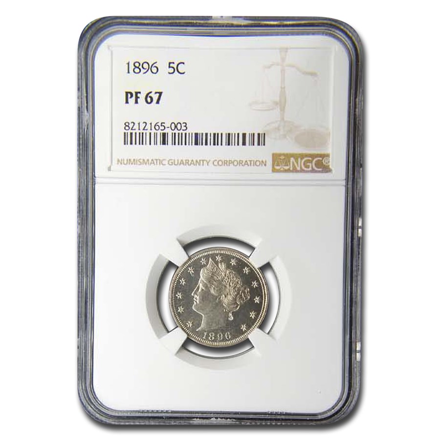 1896 Liberty Head V Nickel PF-67 NGC