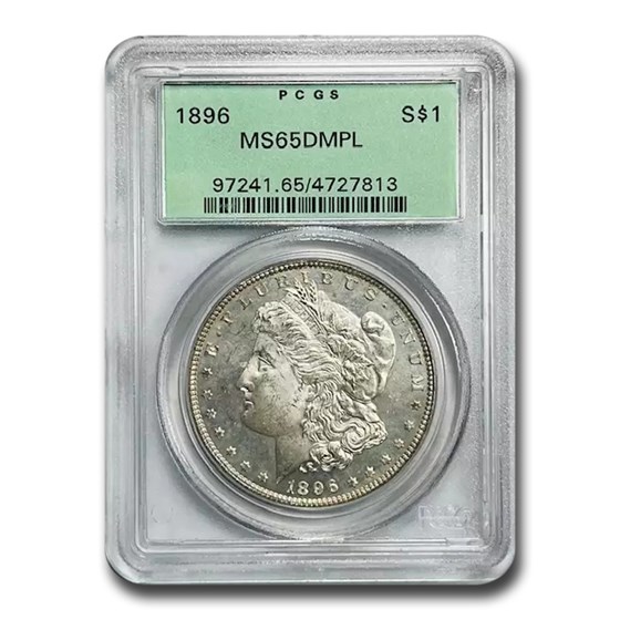 1896 Morgan Dollar DMPL MS-65 PCGS 1896 Morgan Dollar DMPL MS-65 PCGS