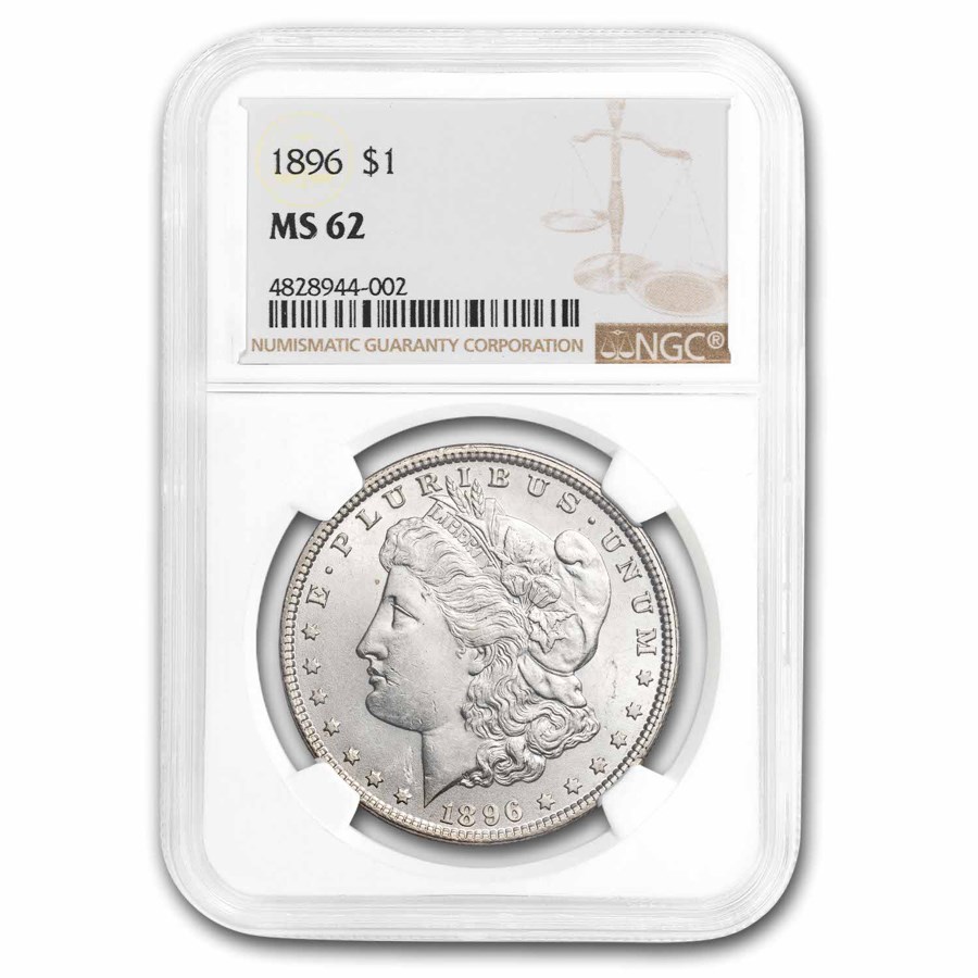 1896 Morgan Dollar MS-62 NGC