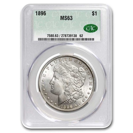 1896 Morgan Dollar MS-63 CACG