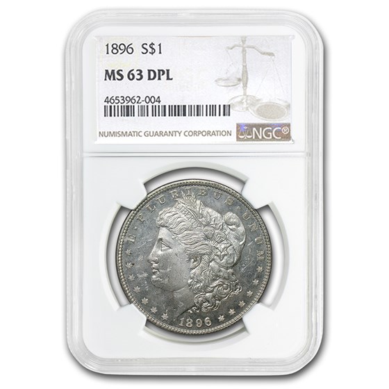1896 Morgan Dollar MS-63 NGC DPL 1896 Morgan Dollar MS-63 NGC DPL