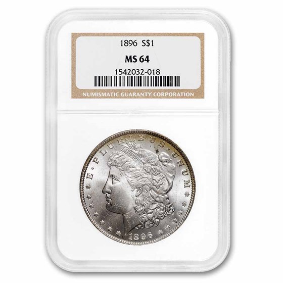 1896 Morgan Dollar MS-64 NGC 1896 Morgan Dollar MS-64 NGC