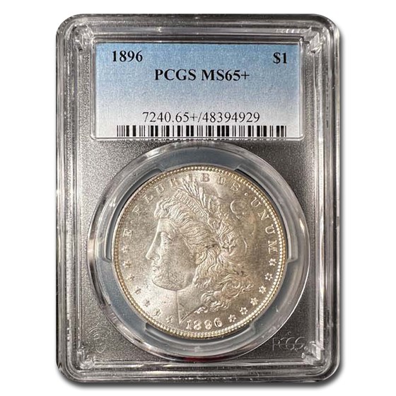 1896 Morgan Dollar MS-65+ PCGS 1896 Morgan Dollar MS-65+ PCGS