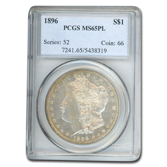 1896 Morgan Dollar MS-65 PL PCGS 1896 Morgan Dollar MS-65 PL PCGS