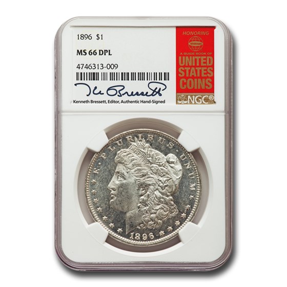1896 Morgan Dollar MS-66 DPL NGC 1896 Morgan Dollar MS-66 DPL NGC